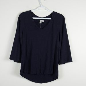 Anthropologie Meadow Rue Bell Sleeve V Neck Top